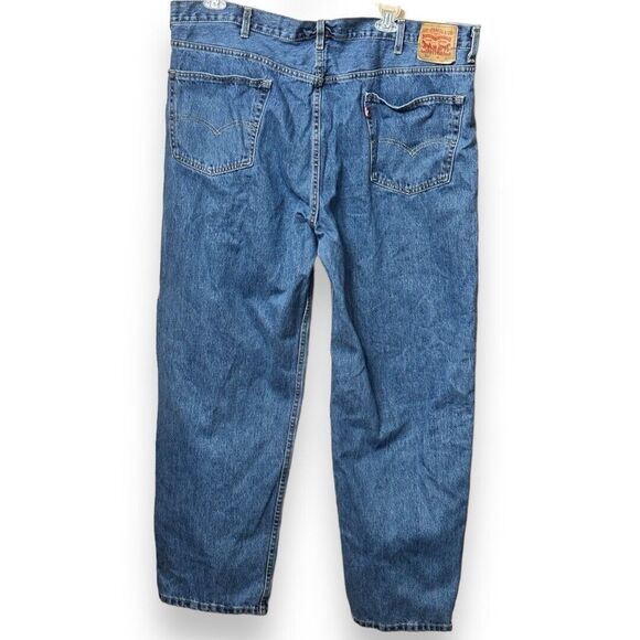 Levis 550 Jeans Mens Size 44X32 Blue Denim Relaxed Fit Medium Wash Cotton Casual - Picture 2 of 8